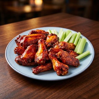 Flavored Wings with Side and Drink